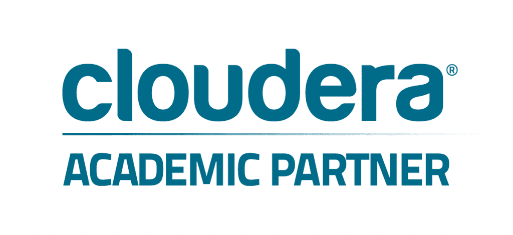 Logo cloudera authorized academic partner.