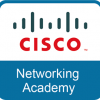 Logo Cisco networking academy.
